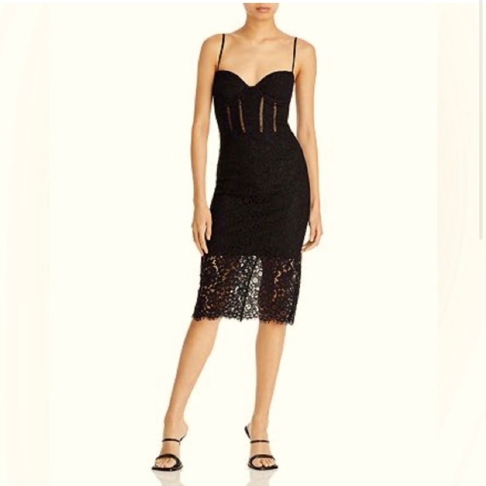 💛SOLD❤️BARDOT | BRIELLE MIDI DRESS BLACK